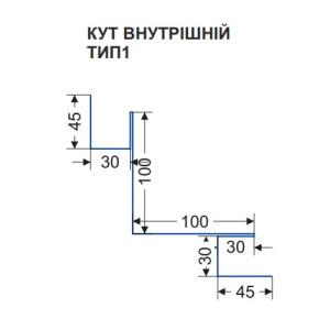 Кут внутрішній (тип 1) БЛОК-ХАУС. Photo 2